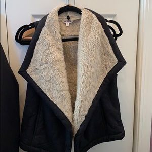 fur vest jacket